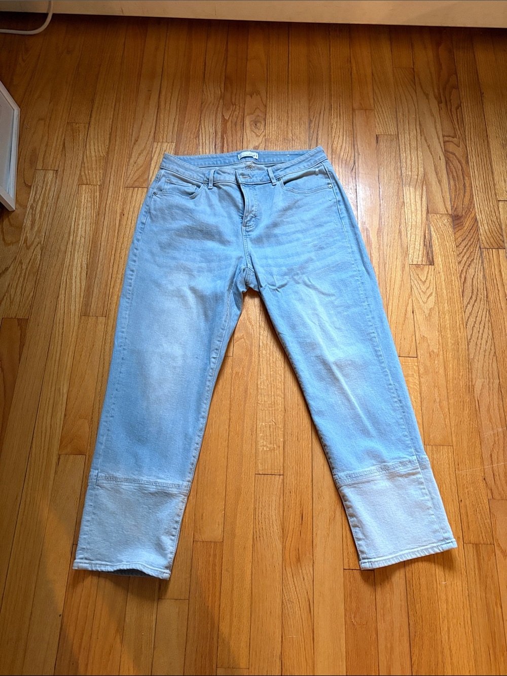 LOFT Light Blue Straight-Leg Jeans